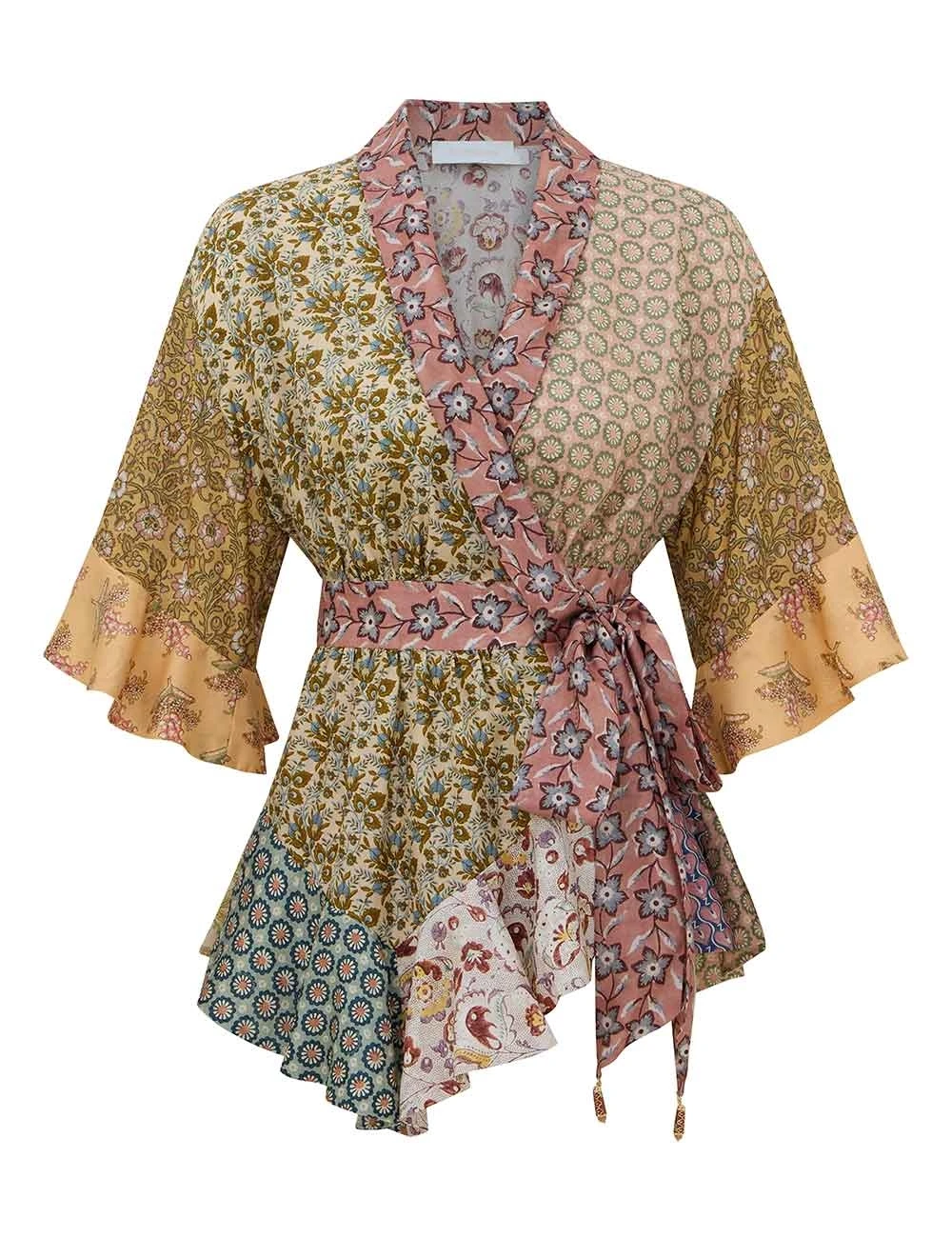 Zimmermann Fairlight Scarf Wrap Top | Ready to Wear Collection Coveti Zimmermann Fairlight Scarf Wrap Top