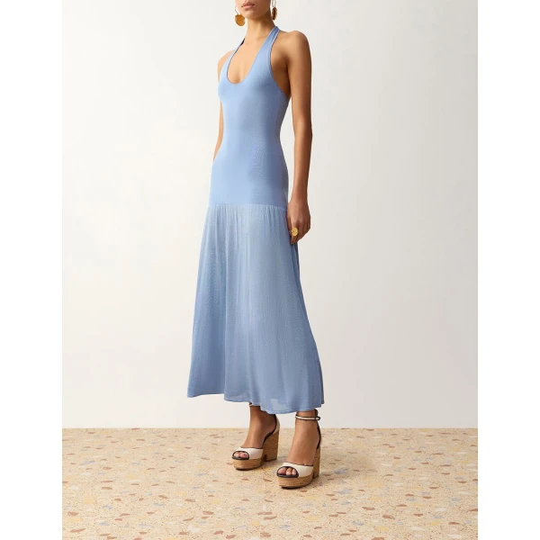 Blue dresses
