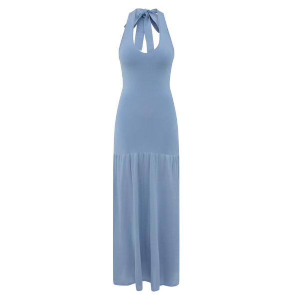 Zimmermann Fairlight Tie Halter Dress
