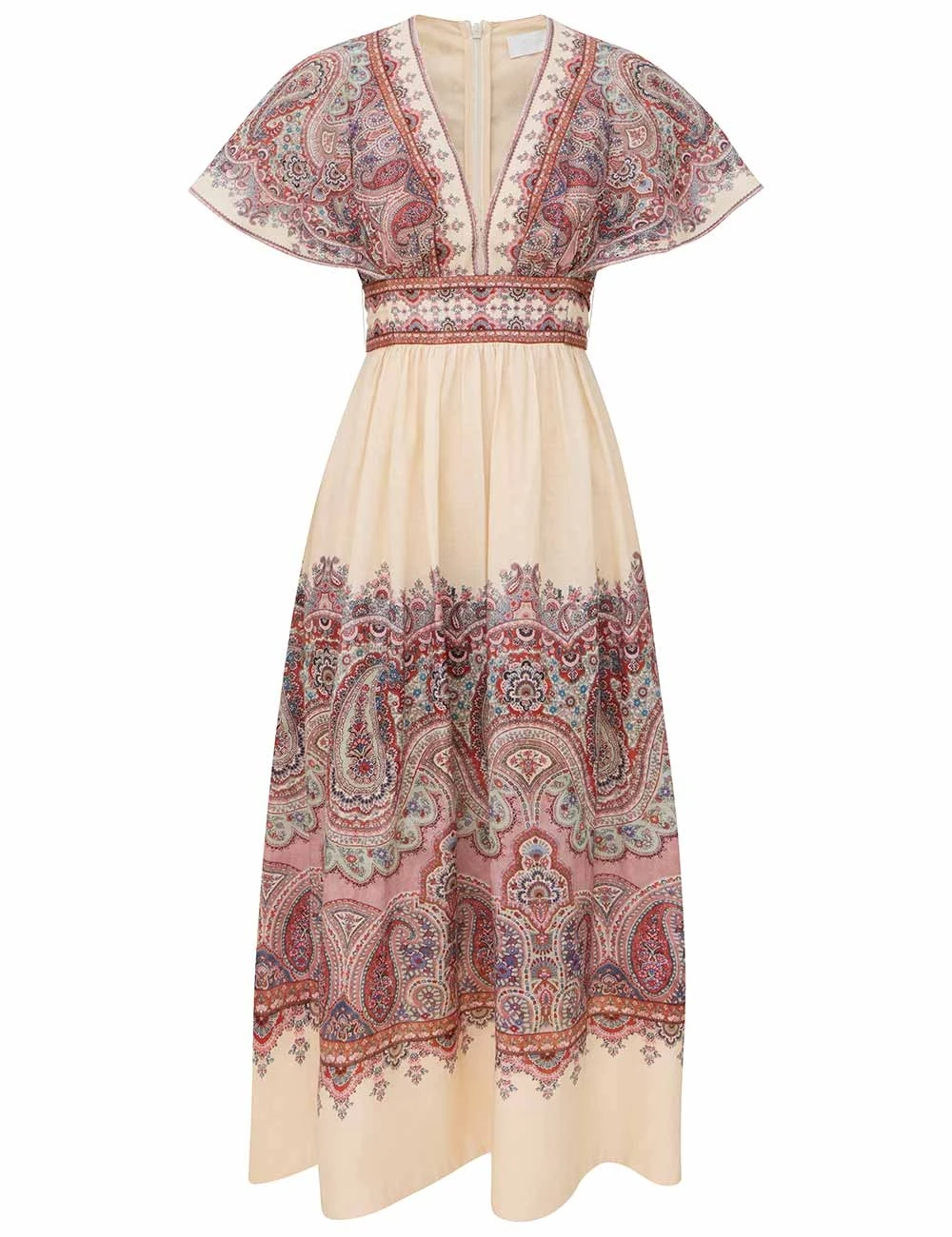 Zimmermann Fairlight Waisted Midi Dress | Ready to Wear Collection Coveti Zimmermann Fairlight Waisted Midi Dress