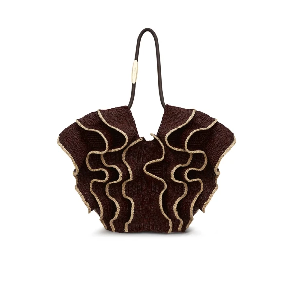 Goldentime Medium Ruffle Tote