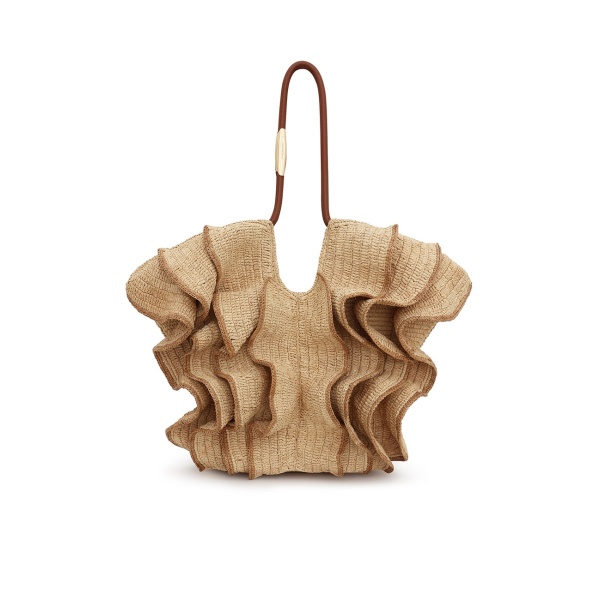 Zimmermann Goldentime Medium Ruffle Tote | Bags | Coveti