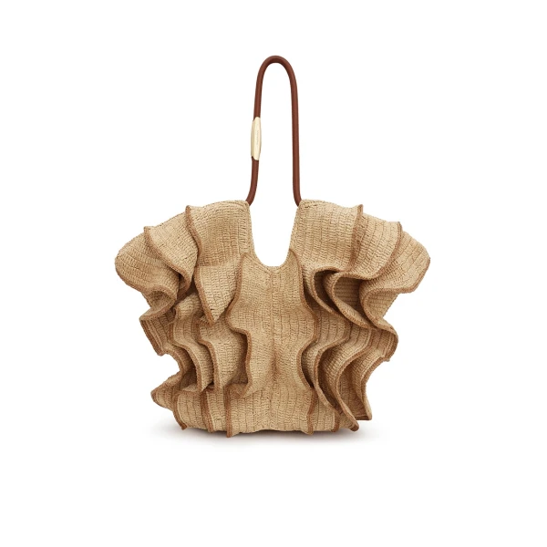 Goldentime Medium Ruffle Tote