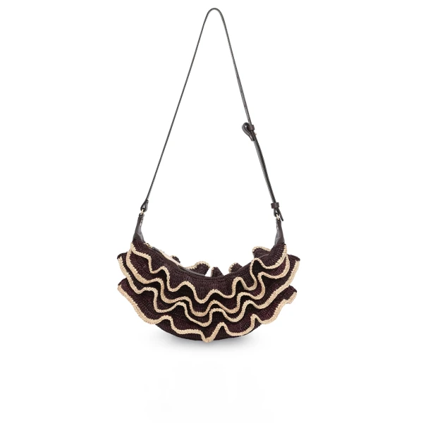 Goldentime Ruffle Shoulder Bag
