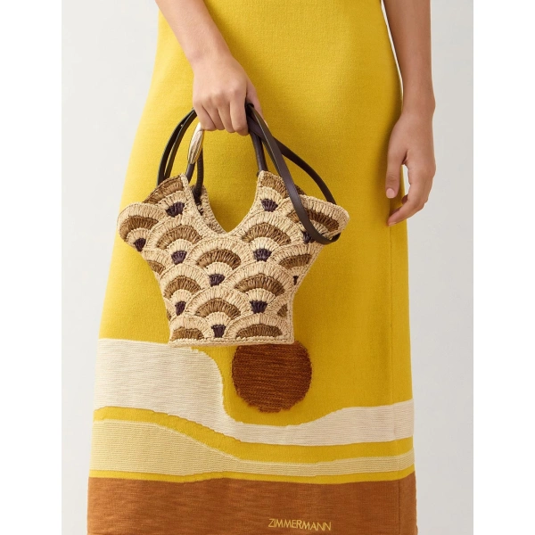 Zimmermann Goldentime Small Tote in Multicolour | Totes & Top-Handle Bags | Coveti, view 6