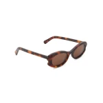 Zimmermann Goldie Oval in Beige | Sunglasses | Coveti