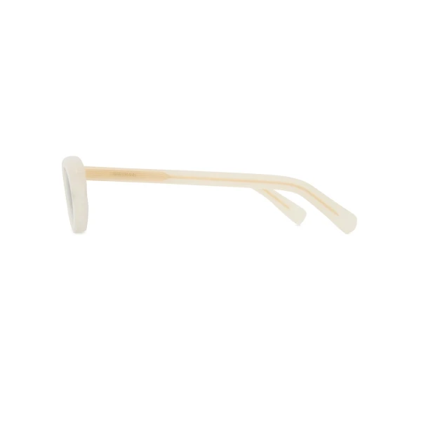 Zimmermann Goldie Oval in Ivory | Sunglasses | Coveti, view 4