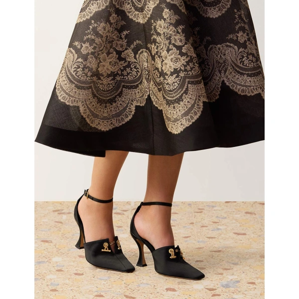 Zimmermann Idle Pump 85 in Black | Heels | Coveti, view 2