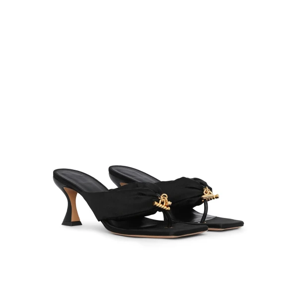 Zimmermann Idle Thong Mule 65 in Black | Mules | Coveti, view 3