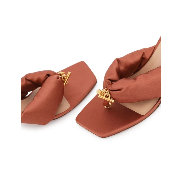 Zimmermann Idle Thong Mule 65 in Orange | Mules | Coveti, view 6