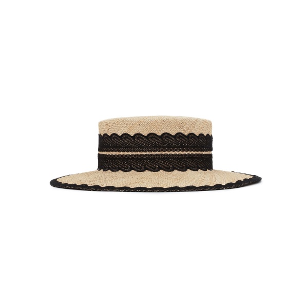 Zimmermann Lace Embellished Boater | Accessories | Coveti