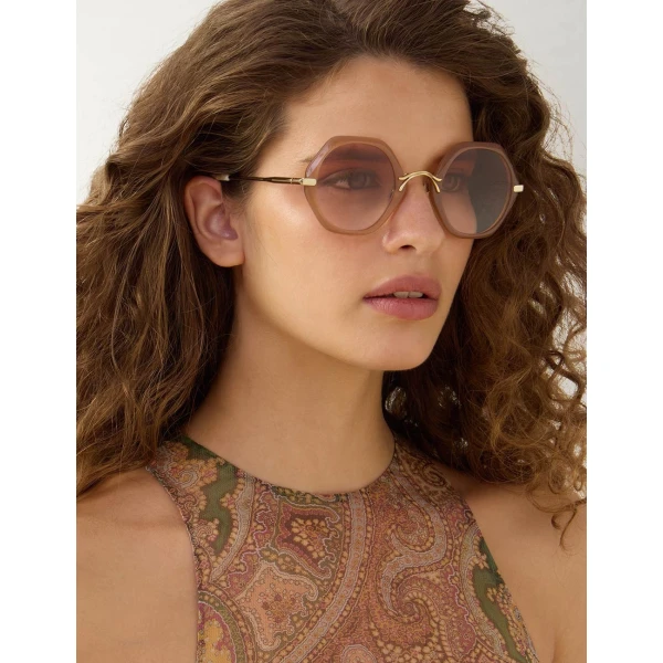 Zimmermann Mirel Oversize in Pink | Sunglasses | Coveti, view 2