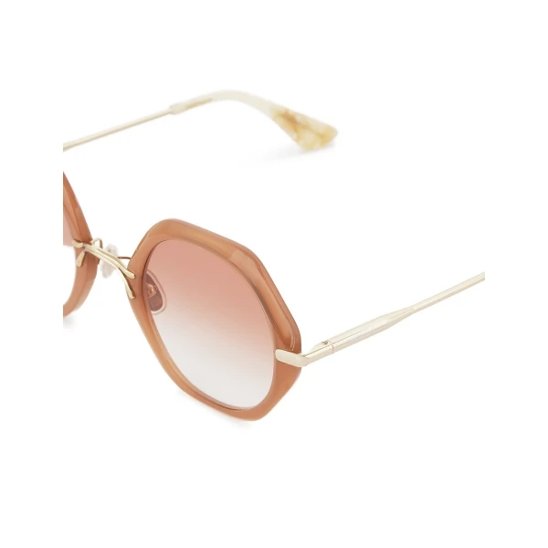 Zimmermann Mirel Oversize in Pink | Sunglasses | Coveti, view 5