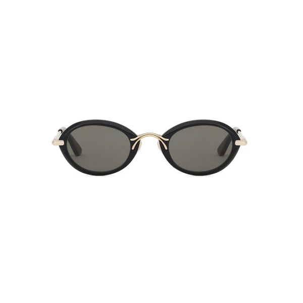 Zimmermann Mirel Round in Black | Sunglasses | Coveti, view 3