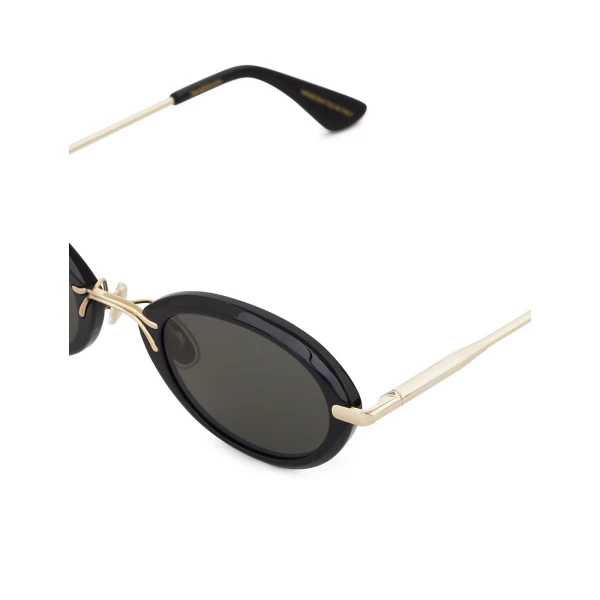Zimmermann Mirel Round in Black | Sunglasses | Coveti, view 5