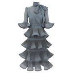 Zimmermann Pleated Sleeved Midi Dress