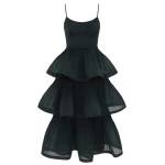 Zimmermann Pleated Tiered Midi Dress