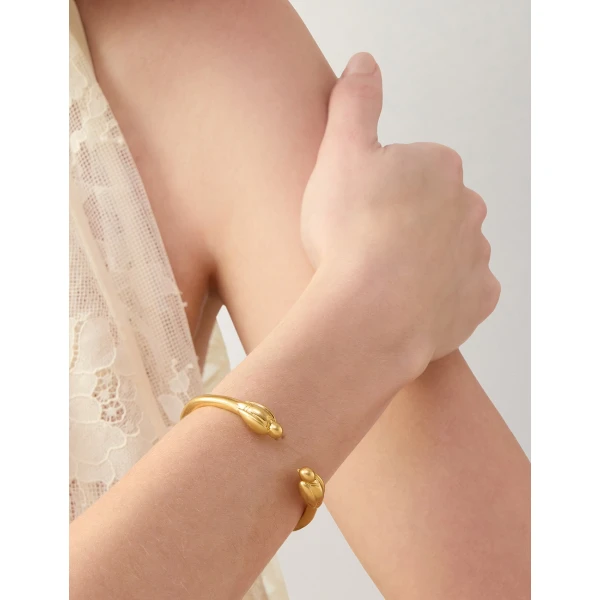 Zimmermann Plume Cuff in Metallic | Bracelets | Coveti, view 2