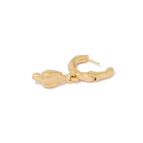 Zimmermann Plume Hoops in Gold, view 5