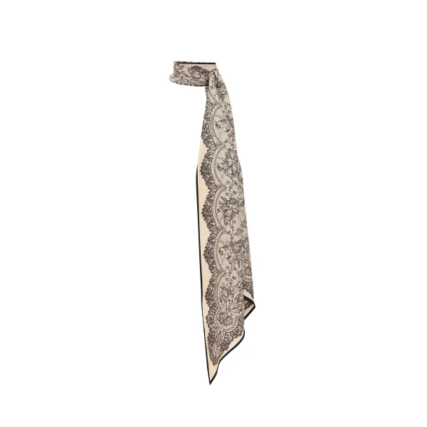 Printed Silk Neck Scarf