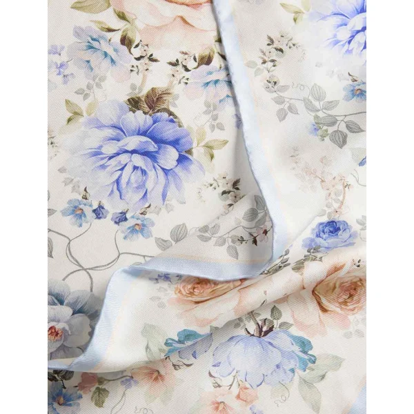 Zimmermann Printed Silk Neck Scarf in Multicolour | Scarves | Coveti, view 5
