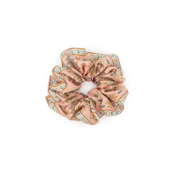 Zimmermann Printed Silk Scrunchie | Accessories | Coveti