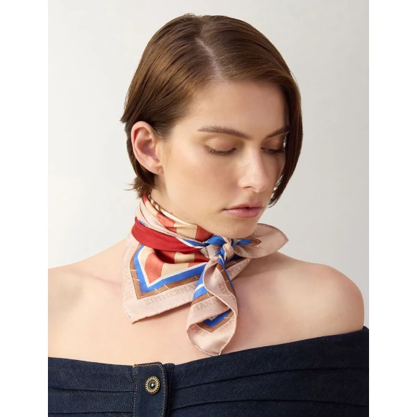 Zimmermann Printed Silk Square 70 in Multicolour, view 2
