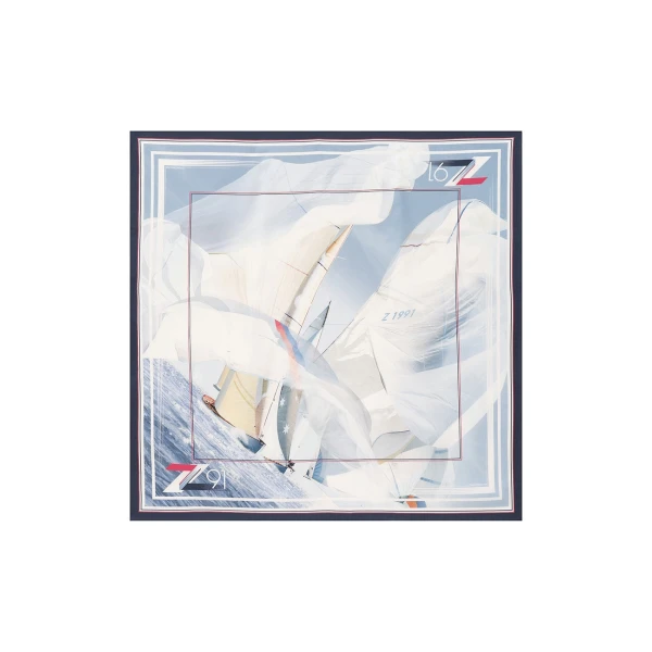 Zimmermann Printed Silk Square 90 in Multicolour, view 3