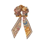 Zimmermann Printed Silk Tie Scrunchie | Accessories | Coveti
