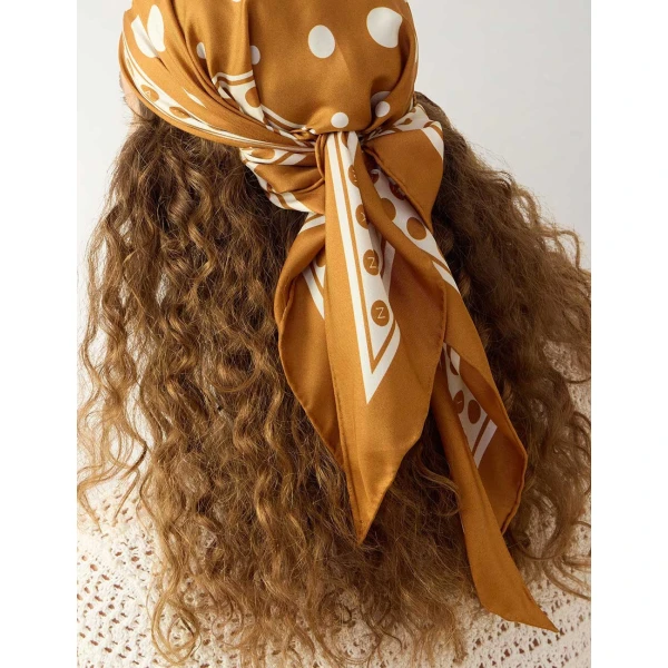Zimmermann Printed Silk Triangle Scarf in Multicolour | Scarves | Coveti, view 6