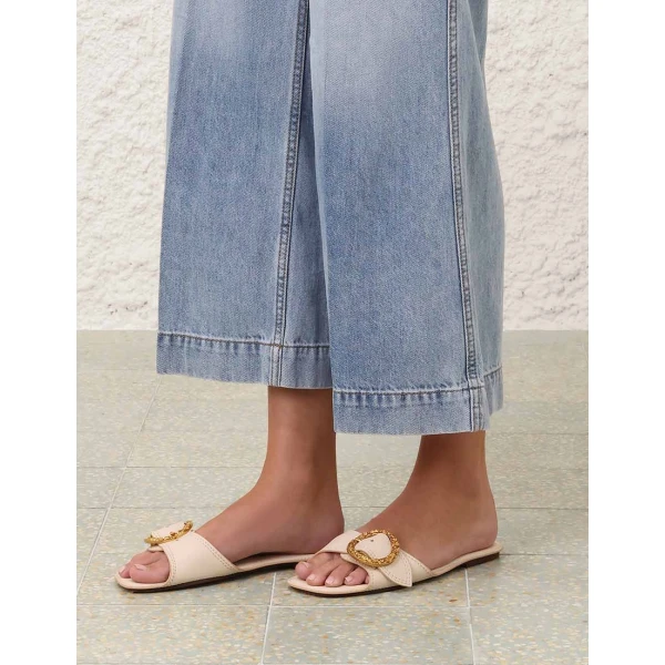 Zimmermann Solena Slide in Ivory, view 2