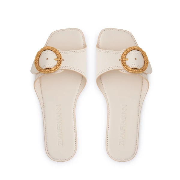 Zimmermann Solena Slide in Ivory, view 4