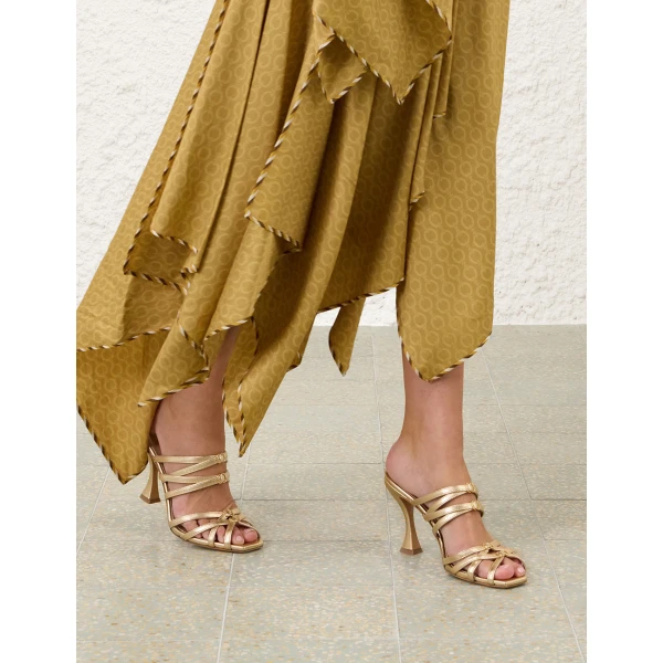Zimmermann Solstice Mule 85 in Gold, view 2