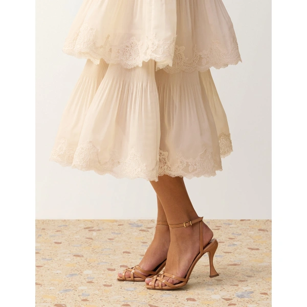 Zimmermann Solstice Sandal 85 in Beige | Sandals | Coveti, view 2