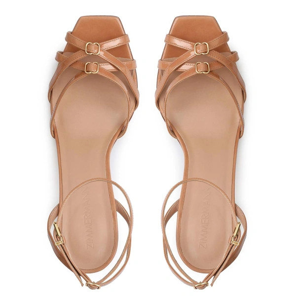 Zimmermann Solstice Sandal 85 in Beige | Sandals | Coveti, view 4