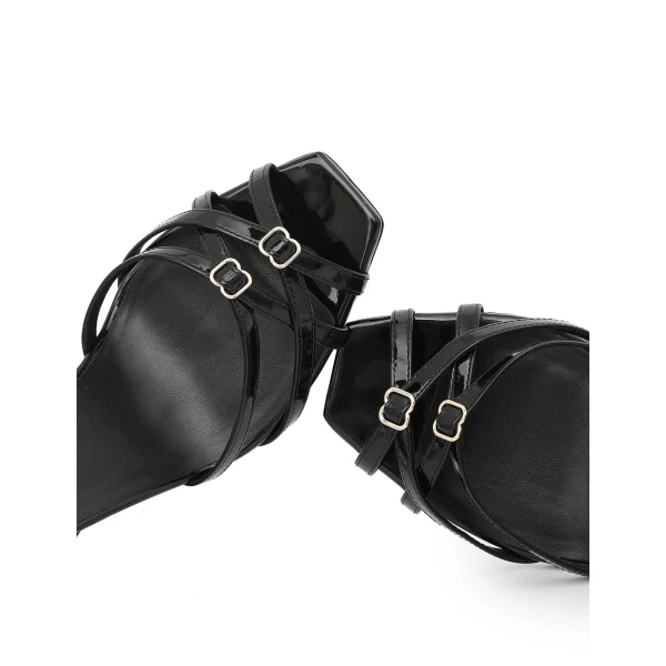 Zimmermann Solstice Sandal 85 in Black | Sandals | Coveti, view 6