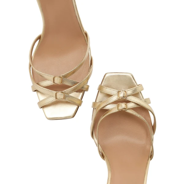 Zimmermann Solstice Sandal 85 in Metallic | Sandals | Coveti, view 6