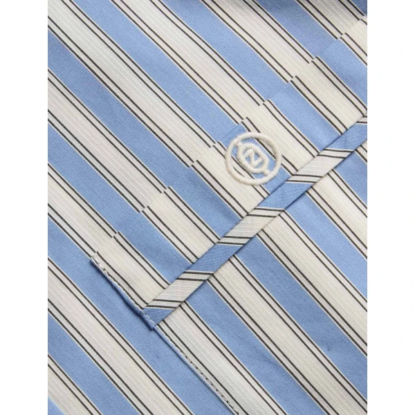 Zimmermann Stripe Boxy Shirt in Blue | Tops | Coveti, view 6