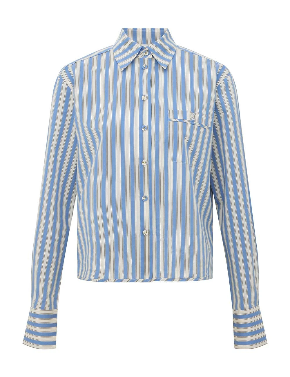 Zimmermann Stripe Boxy Shirt in Blue Zimmermann Stripe Boxy Shirt in Blue | Tops | Coveti