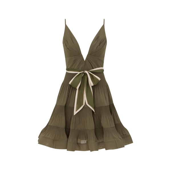 Zimmermann V Neck Pleated Mini
