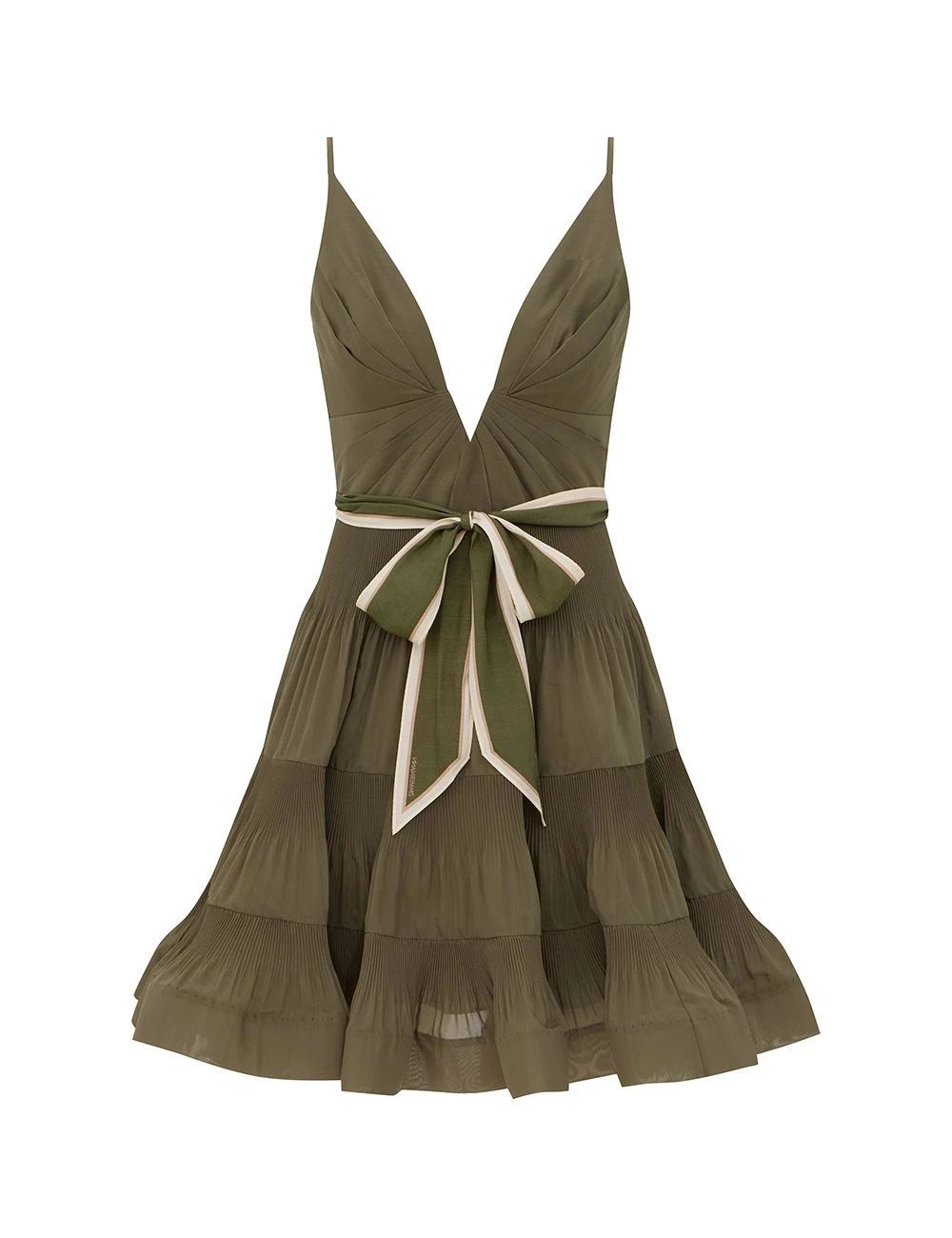 Zimmermann V Neck Pleated Mini | Ready to Wear Collection Coveti Zimmermann V Neck Pleated Mini