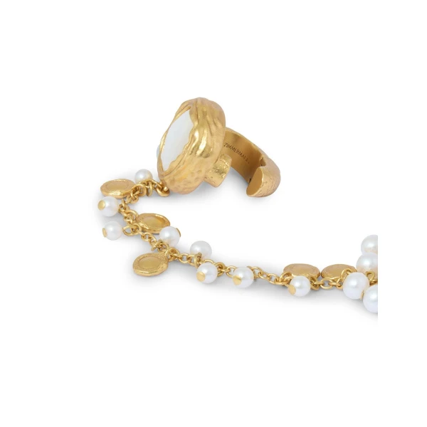 Zimmermann Volute Earcuff in Gold | Earrings | Coveti, view 3