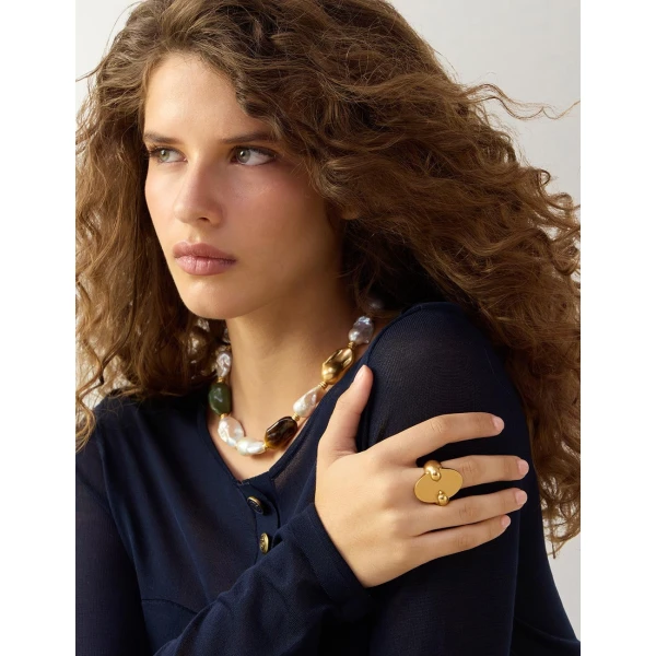 Zimmermann Wish Beaded Necklace in Multicolour | Necklace | Coveti, view 4