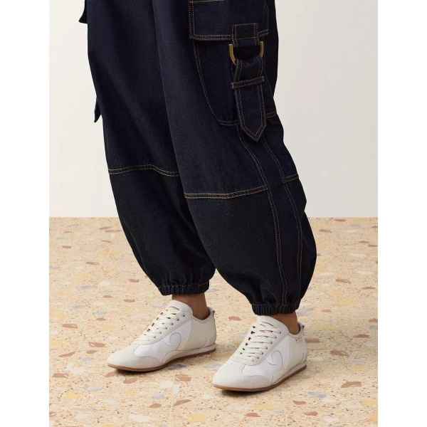 Zimmermann Zyra Low Sneaker in Ivory | Sneakers | Coveti, view 2