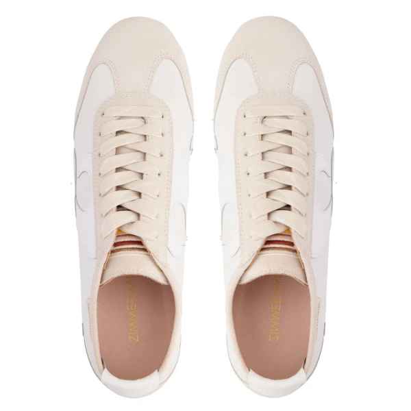 Zimmermann Zyra Low Sneaker in Ivory | Sneakers | Coveti, view 4