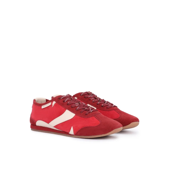 Zimmermann Zyra Low Sneaker in Red | Sneakers | Coveti, view 3