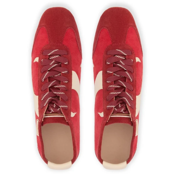 Zimmermann Zyra Low Sneaker in Red | Sneakers | Coveti, view 4