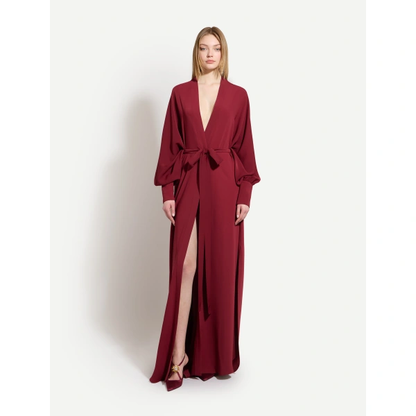 Zuhair Murad Cady Kaftan in Tawny Port | Kaftans | Coveti