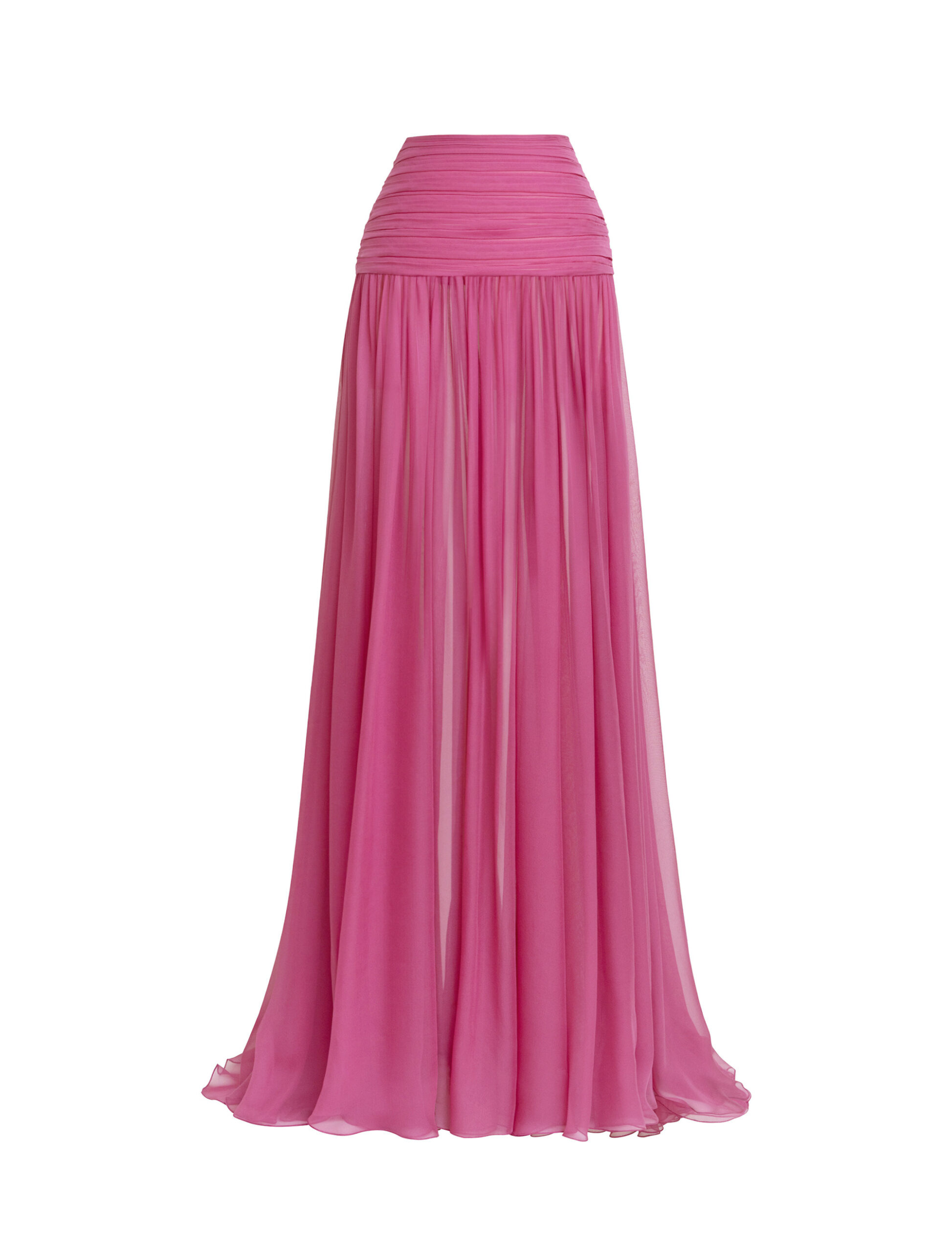 Zuhair Murad Draped Chiffon Long Skirt in Violet Quartz Zuhair Murad Draped Chiffon Long Skirt in Violet Quartz | Maxi Skirts | Coveti