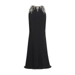 Zuhair Murad Embroidered Skirt in Black and Silver | Maxi Skirts | Coveti